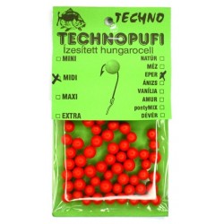 Пенопласт для рыбы, Techno Миди, 4-6мм, вкус Клубника